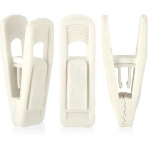 Ivory Velvet Hanger Clips 13 count